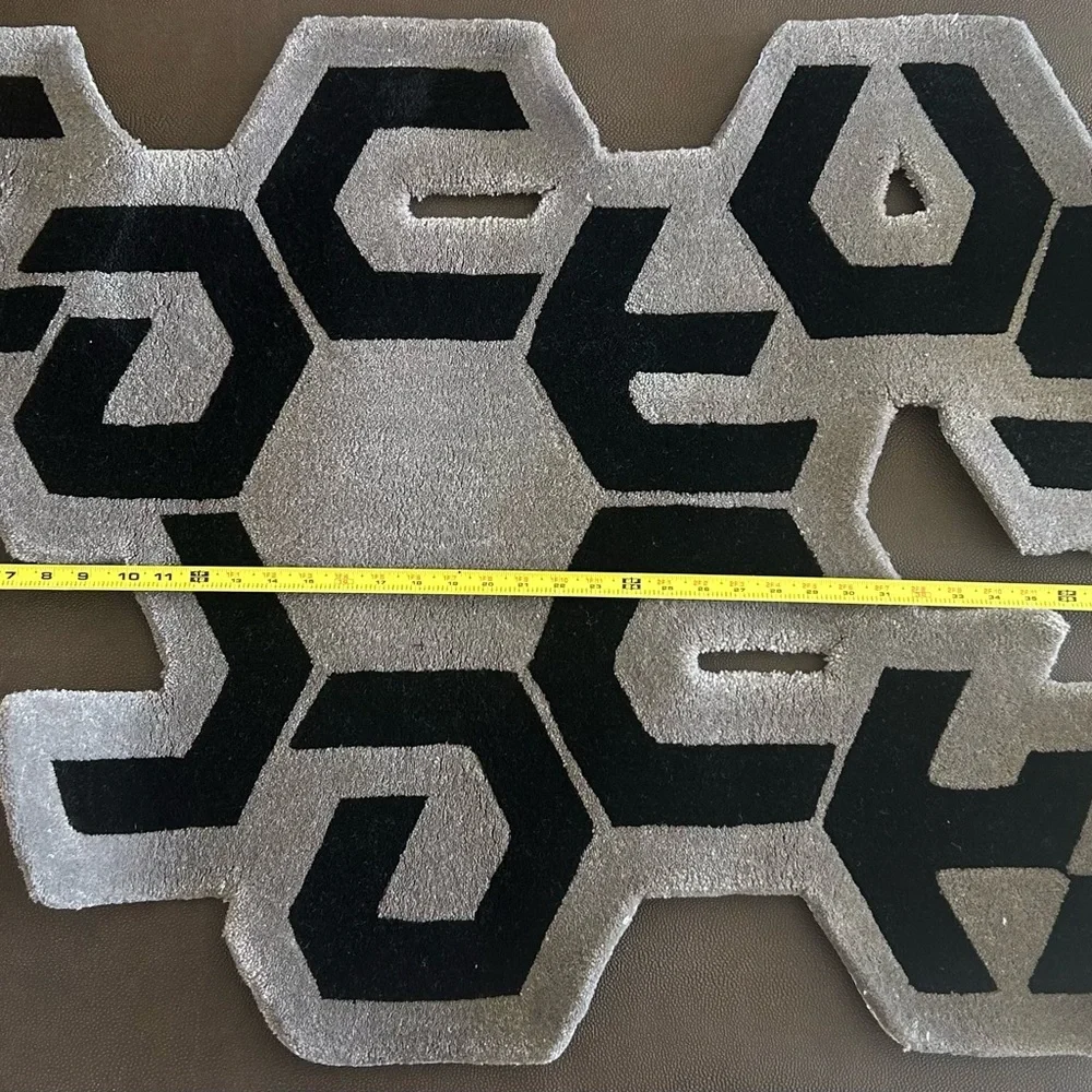 Cactus Jack Reality Rug by Travis Scott Black and Gray
